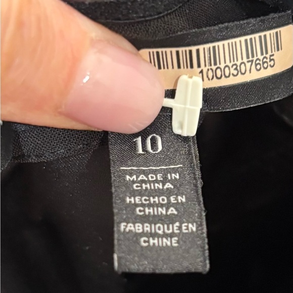 White House Black Market Strapless Split Leg Black Jumpsuit Sz 10 NWOT - Picture 9 of 11